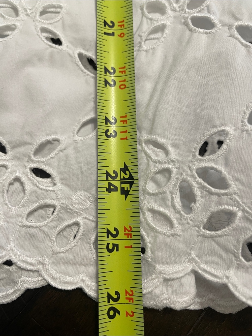 Frank & Eileen White Eyelet Midi Skirt - Picture 7 of 9